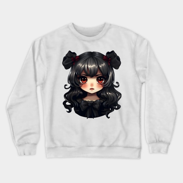 Gothic lolita anime Crewneck Sweatshirt by beangeerie